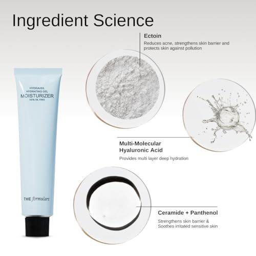 Image of The Formularx AM PM Skincare Routine Duo for Oily, Acne & Fungal Acne-Prone Skin | Hydrashield Vitamin C + Peptide Watery Gel Sunscreen SPF 50 PA++++ for Day Protection + Hydraveil Oil-Free Gel