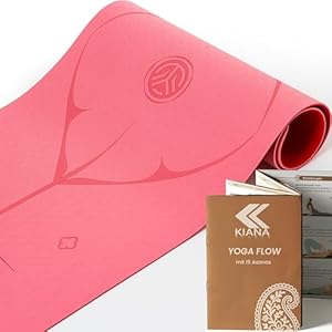 KIANA SPORTS® Yoga Matte – Rutschfeste Sportmatte in Deutschland entwickelt – 2 Komfort-Dicken – Formstabile Yogamatte & Gymnastikmatte – Ideale Fitnessmatte für Yoga & Pilates zuhause oder im Studio