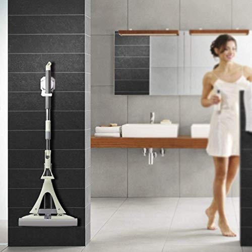 Vadrouille avec bouteille rechargeable et tampon microfibre lavable