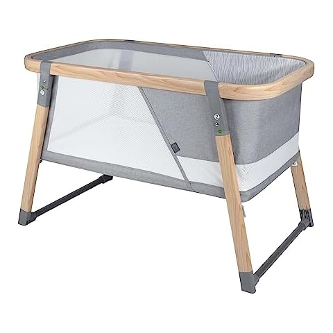 Boppy Travel Bassinet – Lightweight and Portable Bassinet – Wipeable Mattress Pad, Includes Two Mattress Covers – Anti-Tilt Anchors and Mesh Sides – No Assembly Required - Gray Pickup Sticks Cover