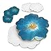 PANAMALAR Blüte Silikonform Gießform, Silikon Harzform DIY Resin Handwerk Epoxidharz Silikonform Unregelmäßige Untersetzer Silikonform Untersetzer DIY Set, 6 Stück