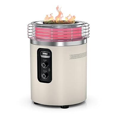 Ninja Fireside360 Fire Pit/Heater, 80,000 BTU, 3 Modes, Push Start, Stone