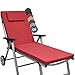 Produktbild Beautissu Loft RL Auflage für Gartenliege 200x60x5 cm Liegenauflage Polster UV-Beständige Sonnenliegen Auflagen mit Reißverschluss - Gartenmöbel Polsterauflagen Rot