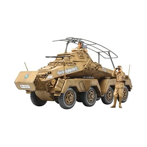 Tamiya 1/35 Military Miniature Series No. 297 German Army 8-Wheel Heavy Armored Vehicle Sd.Kfz.232 Afrika Korps Plastic Model 35297 : Hobbies