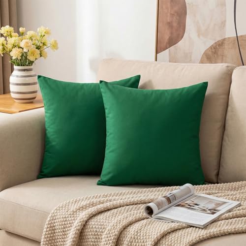 Housse de coussin coton 45x45 cm solide pour protéger l'oreiller - 5