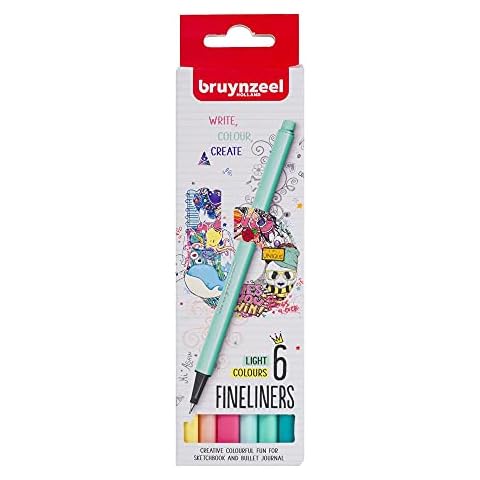 Bruynzeel Fineliner Brush Pens Set of 6 Cover