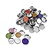 Allwon 56 Pack Empty Round Metal Pans Size 26mm for Eyeshadow Palette Magnetic Makeup Palette (Height:5mm)