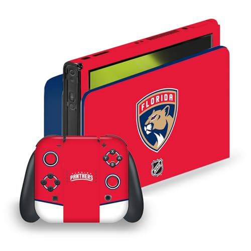 Skin NHL Florida Panthers Nintendo Switch OLED pour jouer entre amis au salon