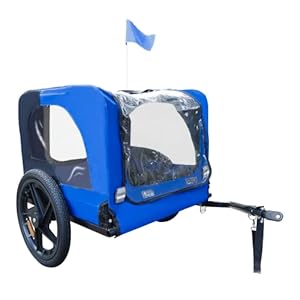 NicBex-Dog-Stroller-with-Folding-Frame-Pet-Stroller-16-Inch-Air-Wheel-Pet-Bike-Trailer-for-Dogs-Foldable-Bicycle-Pet-Trailer-Durable-Construction-Blue - Cucciolini Doodles   NicBex-Dog-Stroller-with-Folding-Frame-Pet-Stroller-16-Inch-Air-Wheel-Pet-Bike-Trailer-for-Dogs-Foldable-Bicycle-Pet-Trailer-Durable-Construction-Blue