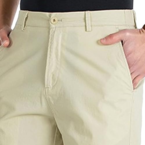 Shorts clásicos de hombre con bolsillos y cintura recta miniatura 2