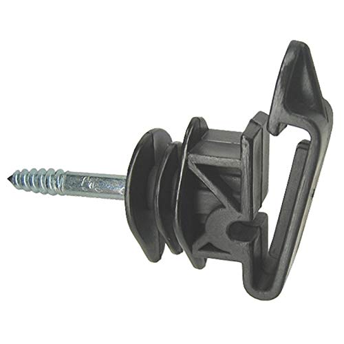 VOSS.farming 50x isolateurs pour Rubans Larges jusqu'à 40mm et Cordes de 6mm, Filetage pour Bois, pour clôture électrique