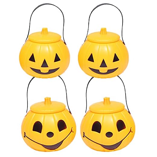 Halloween bärbar pumpa hink, multifunktionella barn halloween godis hinkar plast material halloween godis hållare, halloween fest favorit tillbehör