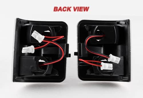 Miniatura 3 de 2 piezas de luz LED de marcador de espejo lateral transparente compatible con Ford F250 F350 F450 F550 Super Duty 2009 2010 2011 2012 2013 2014 2015