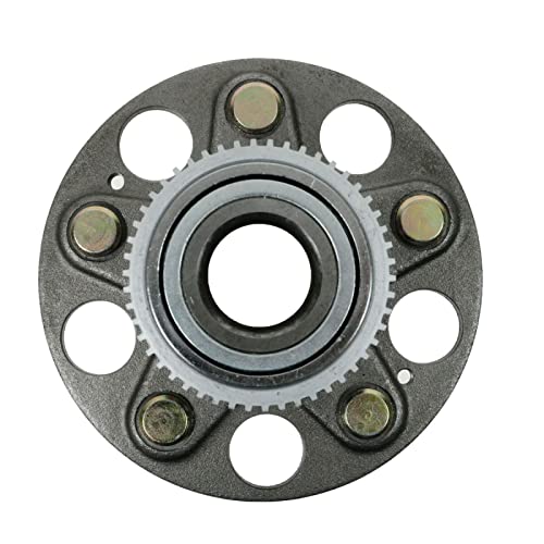 Image of TRQ Rear Left and Right Wheel Bearing and Hub Assembly Set 2 Piece Compatible with 1998-2002 Honda Accord V6 3.0L with Rear Disc Brakes 2004-2005 Civic SI 1999-2003 Acura TL 2002-2006 RSX