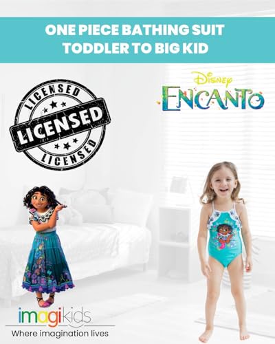 Disney Encanto Mirabel Girls One Piece Bathing Suit Toddler to Big Kid2