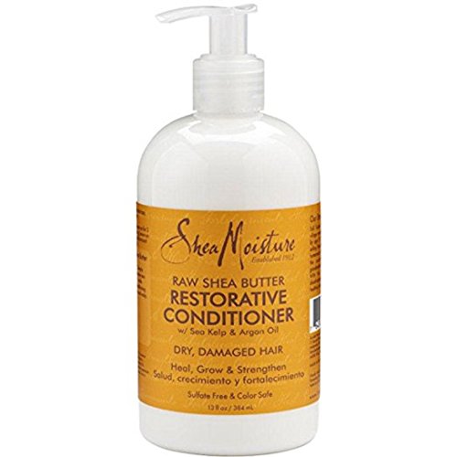 Shea Moisture Raw Shea Butter, DUO set Moisture Retention Shampoo + Restorative Conditioner, 13 Ounce, 1 each by Shea Moisture – Image 3
