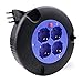 EXTRASTAR Prolunga Elettrica con Avvolgicavo 5 mt,4 Prese Polivalenti (Schuko + 10/16A),Spina 16A,Sezione Cavo 3G 1,0 mm²