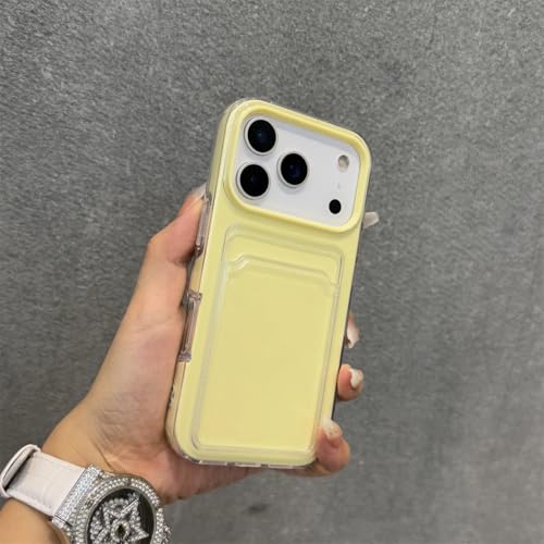 RNOZX iPhone 14 Pro Max�p �J�[�h�X���b�g�t���t�H�g�N���b�v�t���\�t�g�t�H���P�[�X �L�����f�B�J���[ �ϏՌ��J�o�[�iiPhone 14 Pro Max�p/���C�g�C�G���[�j