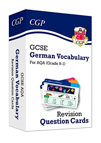 New Grade 9-1 GCSE AQA German: Vocabulary Revision Question Cards: ideal for catch-up and the 2022 and 2023 exams (CGP GCSE German 9-1 Revision)