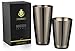 Produktbild Edelstahl Boston Shaker Set Cocktailshaker/Cocktail Mixer/Cocktailmixer von VinoBravo: 530 & 830 ml Cocktail Shaker (Schwarze Shaker) Cocktail Equipment