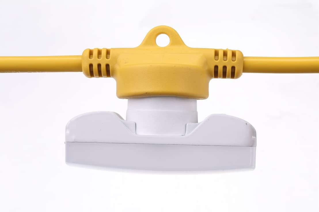 LED Construction String Light 100FT, 90W 10500LM Industrial Grade LED String Work Lights with 10 Bulbs, 5000K Super Bright for Temporary Lighting for Construction Sites, Renovation, Mine Cave