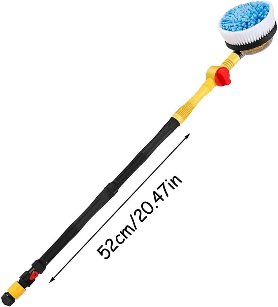 「NexPon」伸縮式洗車ブラシ、ソフトヘッド付きキット、新しい自動回転格納式、長い回転ブラシ付き、超強力エアプレッシャーで、自動出