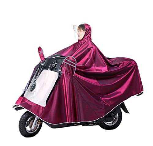 Habrur Raincoat Poncho Motorcycle Raincoat Long Body Rain Cover Coat Poncho Waterproof Suit Two Person Rainwear Rain Coat (Color : A, Size : One Size)