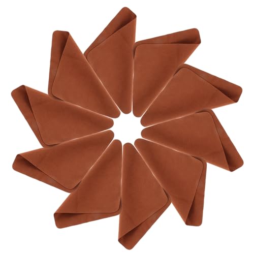 Gamuza para limpiar pantallas y gafas de sol Housoutil, paño de gamuza marrón grueso