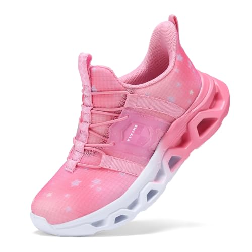 Image of VITUOFLY Boys Girls Sneakers Kids Mesh Lightweight Running Tennis Shoes