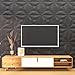 Umedol 40 PCS 3D Wall Panels for Interior Wall Décor Black 11.8