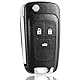FINTERRY Auto Schlüsselgehäuse für Opel Insignia Astra Meriva Zafira Movano Mokka Karl Cascada Adam - 3 Tasten Ersatz Funkschlüssel Gehäuse Klappschlüssel