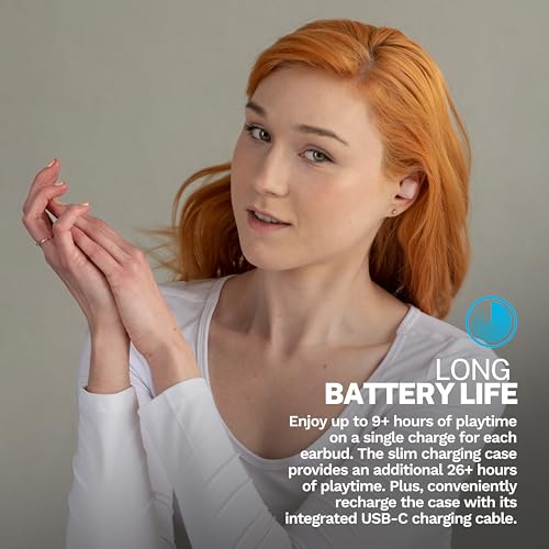 Image of JLab Go Air Pop+ Tones True Wireless Earbuds, in Ear Headphones, Bluetooth Earphones, 35H Playtime Ear Buds, Bluetooth Earbuds with Microphone, USB-C Charging Case, Dual Connect, EQ3 Sound, (474 C)