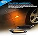 KDM Led Fender Side Marker Lights Fit for BMW E90 E91 E92 E93 E46 E60 E61 E81 E82 E87 E88 E83 X3 E84 X1 325i 328i 335i 330i,Front Turn Signal Smoked Lens Amber Lights, 2 Pack