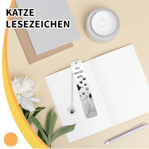 Calkkrer Cute Cats Metal Bookmark for Book Lovers Personalised Bookmark Gifts, Funny Bookmark, Gift Ideas for Cat Lovers - Image 4