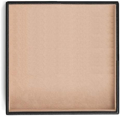 Miniatura 4 de Bandeja organizadora de joyas, juego de 2, bandejas apilables vacías de almacenamiento de joyas sin divisores, para exhibir en el tocador o cajón,