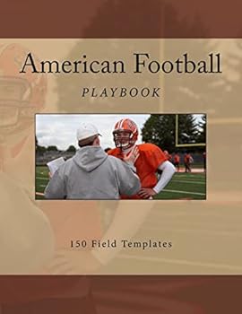 Paperback American Football Playbook: 150 Field Templates Book