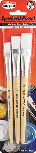 Meyco Synthetikpinsel im 3er Set Gr. 12-16 - 20