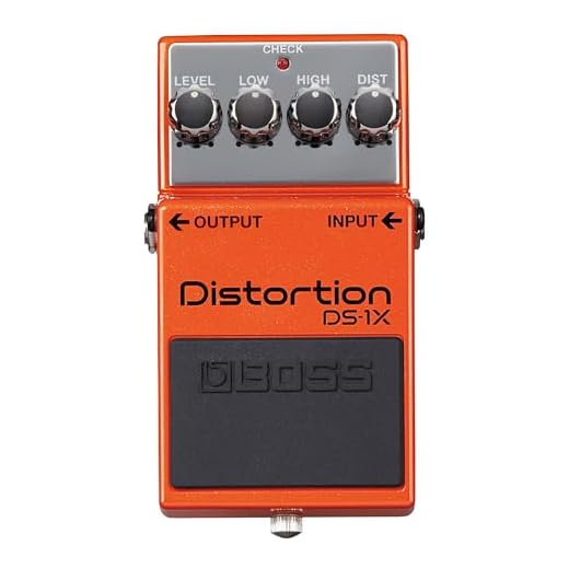 BOSS DS-1X Distortion | Avanzado pedal de efectos de guitarra con tecnología MDP | Distorsión de alta definición para músicos modernos, desde crunch hasta ganancia extrema