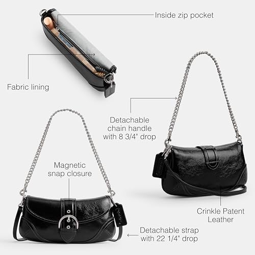 Crinkle Patent Leather Soho Bag 253