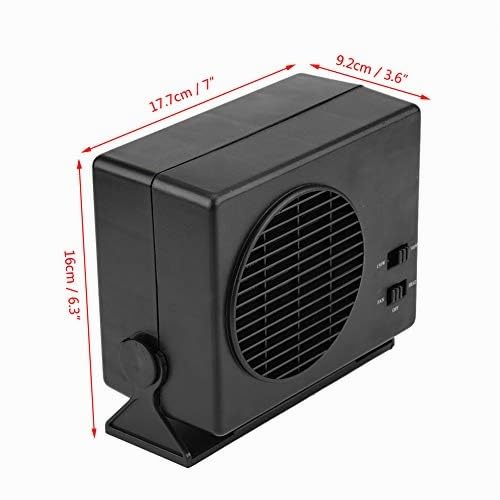 Ventola di Raffreddamento per Riscaldamento Portatile per Auto 300 W, Sbrinamento, Antiappannamento, Risparmio Energetico a Basso Rumore