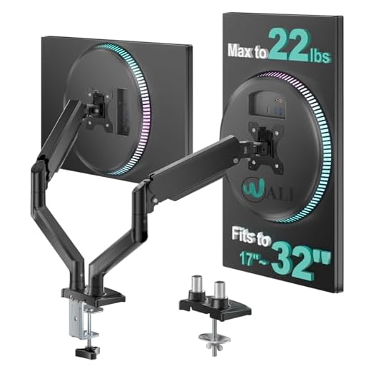 Versatile Dual Monitor Desk Mount