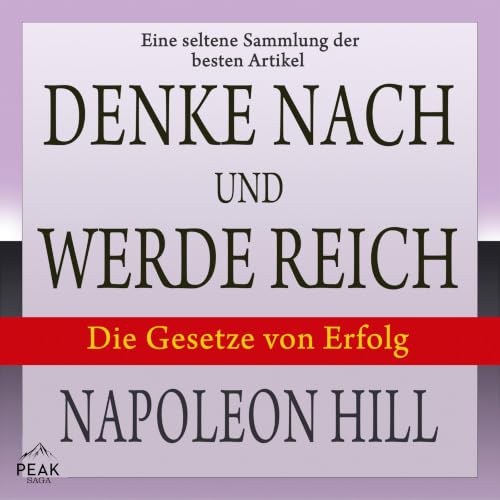 Diseño de la portada del título Denke nach und werde reich: Die Gesetze von Erfolg