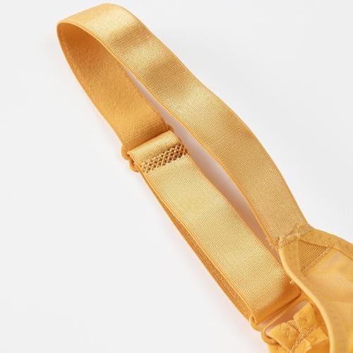 Soutien-gorge sans couture jaune 36E à armatures lisses et légères