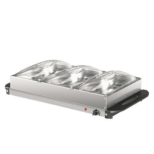 Stay Hot SH 4.1, XXL, 2-in-1 Buffetwärmer & Warmhalteplatte, 200 Watt, Ideale Lösung für Buffets, Partys und Familienessen, 7,5 L Kapazität – Bild 4
