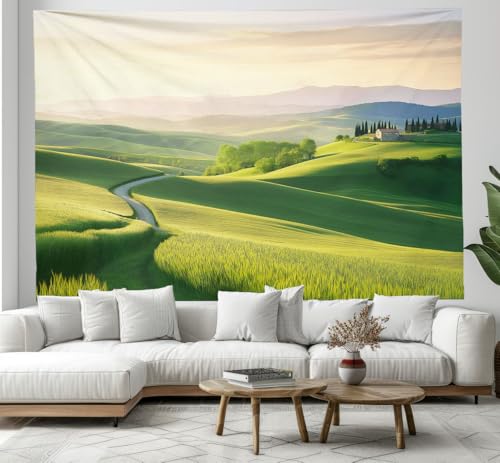 Tapisserie nature paysage champêtre pour créer un coin lecture cosy