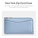 Coach Women's New York Zip Card Case Accessory-Travel Wallet, B4/Bluebell, One Size