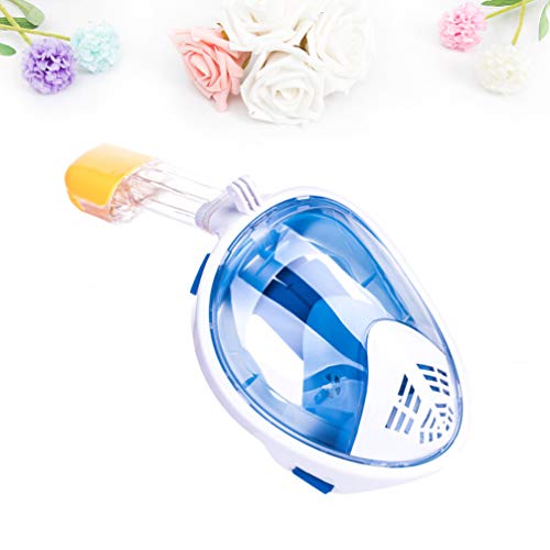 IMIKEYA Máscara de Snorkel para Mergulho, Máscara de Mergulho, Óculos de Mergulho para Crianças (Azu