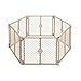 North States Superyard Indoor-Outdoor 6-Panel Play Yard: Create a large adjustable play area or optional barrier. Freestanding. 18.5 sq. ft. enclosure (26" tall, Sand)