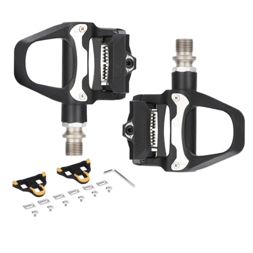 Pédales de vélo de route en nylon premium et axe robuste en acier chrome-moly