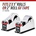 Heavy Duty 2-Inch Desktop Tape Dispenser, Dual Roll, Non-Slip Base